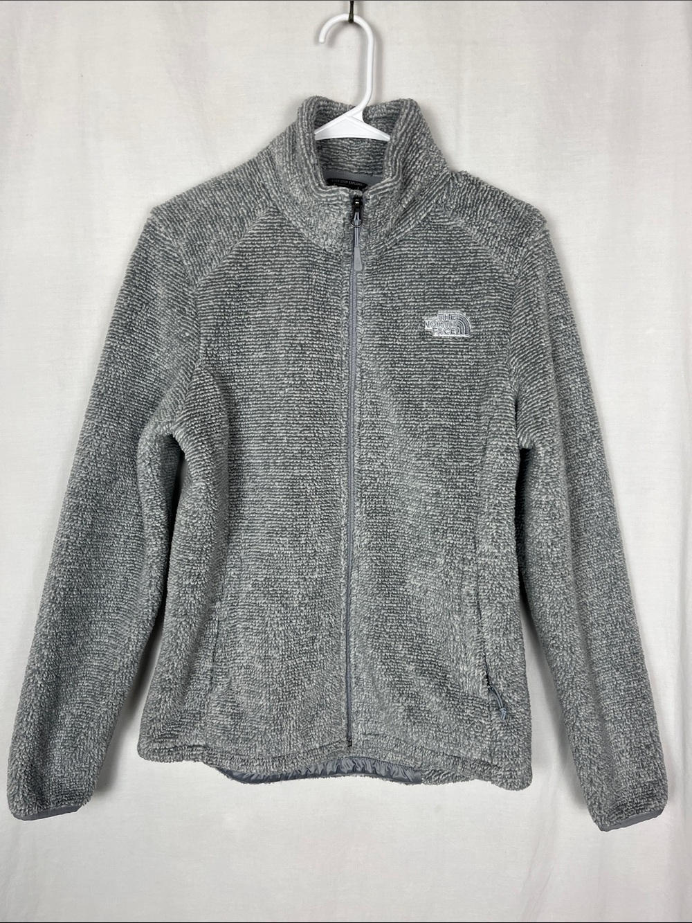 North Face Women's Osito Light Blue Full Zip Fleece Jacket